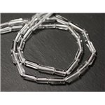 10pc - Perles de Pierre - Cristal Quartz Tubes 5-14mm - 8741140012271 