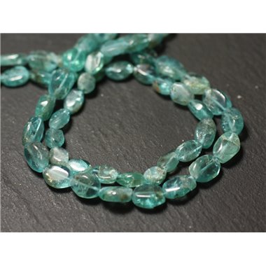 10pc - Perles de Pierre - Apatite Olives 7-9mm - 8741140011618 