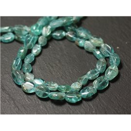 10pz - Perline di pietra - Olive apatite 7-9mm - 8741140011618 