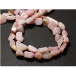 10pc - Perles de Pierre - Opale Rose Olives 6-15mm - 8741140011670 