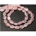 10pc - Perles de Pierre - Quartz Rose Olives Ovales 9-13mm - 8741140011816 