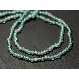 40pc - Perles Pierre Apatite Boules 2-5mm bleu vert clair turquoise transparent - 8741140011434