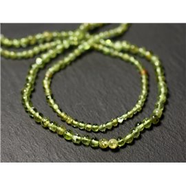 20pz - Perline di pietra - Sfere di peridoto 2-3mm - 8741140011502 