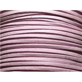 5 meter - Suede Lanyard 3x1.5 mm Roze Mauve 4558550000484 