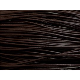 Skein 90 meters - Cord Cord Genuine Leather Brown Coffee 1mm - 8741140011229 
