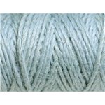 Bobine 20 mètres - Cordon Ficelle Chanvre 1.5mm Bleu Gris Pastel - 8741140011052 