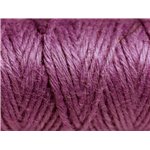 Bobine 20 mètres - Cordon Ficelle Chanvre 1.5mm Violet - 8741140011069 