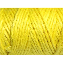 Carrete 20 metros - Cordón Cuerda Cáñamo 1.5mm Amarillo - 8741140011076 