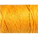 Bobine 20 mètres - Cordon Ficelle Chanvre 1.5mm Jaune Orange Safran - 8741140011083 