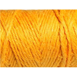 Carrete 20 metros - Cordón Cuerda Cáñamo 1.5mm Azafrán Amarillo Naranja - 8741140011083 