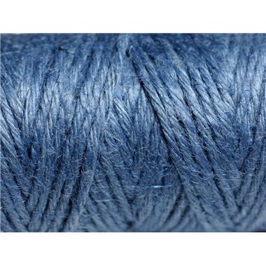 Bobine 20 mètres - Cordon Ficelle Chanvre 1.5mm Bleu Marine Indigo - 8741140011113 