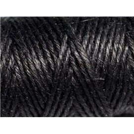 Spule 20 Meter - Kordelschnur Hanf 1,5mm Schwarz - 8741140011168 