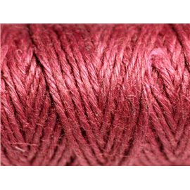 Bobina 20 metri - Cavo di canapa 1,5 mm Rosso Bordeaux Prugna - 8741140011182 