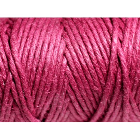 Bobine 20 mètres - Cordon Ficelle Chanvre 1.5mm Violet Rose Magenta - 8741140011205 