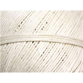 Carrete 85 metros aprox - Cable Alambre Cordón Cuerda Lino 1mm Crema blanco - 8741140010840