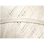 Bobine 85 mètres env - Fil Corde Cordon Ficelle Lin 1mm Blanc crème - 8741140010840