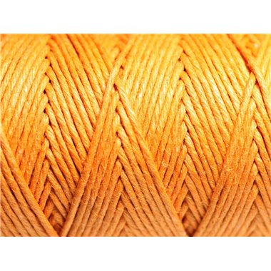 Bobine 90 mètres - Cordon Ficelle Chanvre 1.2mm Orange - 8741140010932 