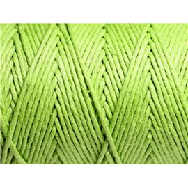 Bobina 90 metri - Cordino di canapa spago 1,2 mm verde lime - 8741140010956 