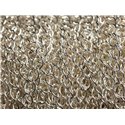 Bobine 100 mètres - Chaîne Métal Argenté qualité Mailles Ovales 5x3.5mm - 8741140010802 