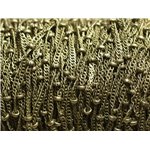 Bobine 100 mètres - Chaîne Mailles et Perles Métal Bronze Qualité 1.8 - 2mm - 8741140010826 