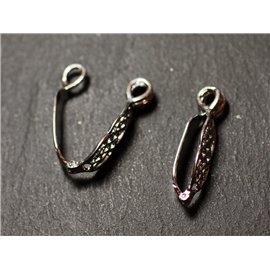 1pc - Bélière Porte Donut Métal Argenté Celtique Filigrane 28mm - 8741140010420  1pc - Bélière Porte Donut Métal Argenté Celtique Filigrane 28mm - 8741140010420