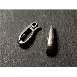 1pc - Staffa porta ciambelle Clip in metallo argento 16 mm - 8741140010444 