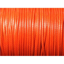 5 meter - Kwaliteit gecoat katoen koord 2 mm Oranje - 8741140010321 