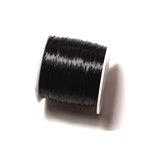 Bobine 70 mètres - Fil Elastique Fibre 0.8mm Noir - 8741140010291 