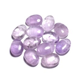 Semi Precious Stone Pendant - Amethyst Lavender Drop 25mm - 4558550092175 