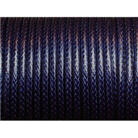 3 metros - Cable Cable Cord Waxed Cotton 3mm Navy Blue Midnight - 4558550009975