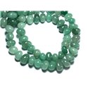 10pc - Perles de Pierre - Aventurine Verte Galets roulés 8-11mm - 8741140008441 