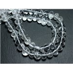 10pc - Perles de Pierre - Cristal Quartz Galets roulés 8-11mm - 8741140008465 