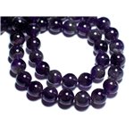 5pc - Perles de Pierre - Améthyste Boules 8mm - 8741140007666 