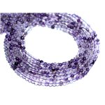 40pc - Perles de Pierre - Fluorite Violette Boules 2mm - 8741140007734 