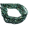 30pc - Perles de Pierre - Turquoise Afrique naturelle Boules 2mm - 8741140007994 