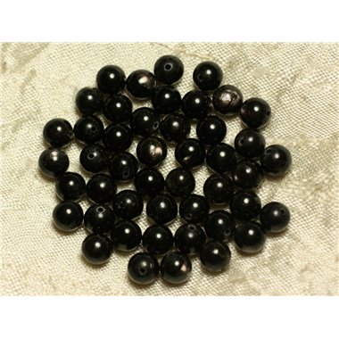 5pc - Perles de Pierre - Hypersthène Boules 6mm - 4558550024039 