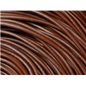 4 mètres - Cordon Cuir Véritable Marron Chocolat 3mm -  4558550006639 