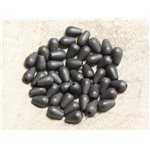 10pc - Perles de Pierre - Hématite Mat Gouttes 9x6mm - 4558550003591 