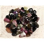 10pc - Perles de Pierre - Tourmaline Multicolore Rocailles Chips 6-14mm  4558550015006 