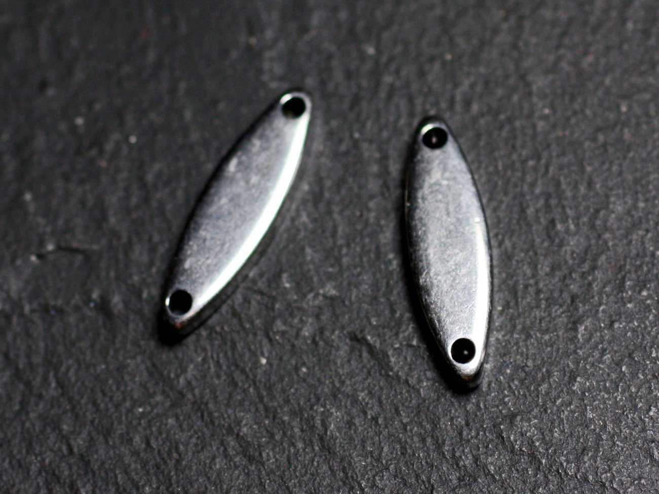 2pc - Connecteurs Pendentifs Boucles d'oreilles Acier inoxydable Amandes 18mm - 8741140003606 