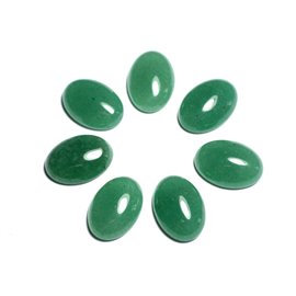 1pc - Cabochon Pierre semi précieuse - Aventurine verte Ovale 18x13mm - 8741140005471 