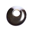 Pendentif Pierre - Agate Donut 42mm Blanc Marron Café N32 - 8741140005020 