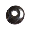 Pendentif Pierre - Agate Donut 45mm Blanc Marron Café N41 - 8741140005112 