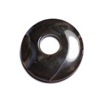 Pendentif Pierre - Agate Donut 45mm Blanc Marron Café N41 - 8741140005112 