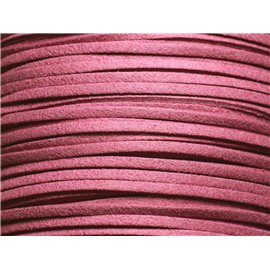 5 meter - Suede Lanyard 3x1.5 mm Paars Roze 4558550004727 