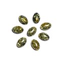 1pc - Cabochon Ambre verte naturelle Ovale 12x8mm - 8741140003293 