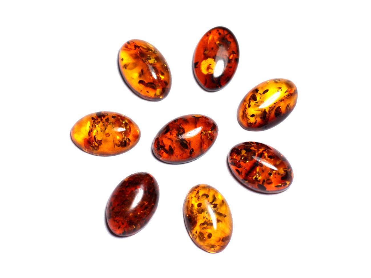 1pc - Cabochon Ambre naturelle Ovale 12x8mm - 8741140003286 