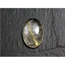 N66 - Cabochon Pierre - Rutile Quartz golden Oval 19x12mm - 8741140002760 