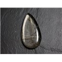 N65 - Cabochon Pierre - Quartz Rutile doré Goutte 44x24mm - 8741140002753 