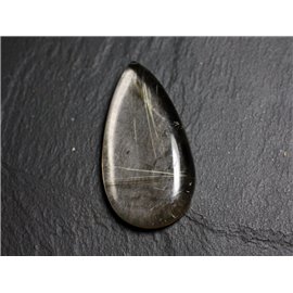 N65 - Cabochon-Stein - Quarz Rutil golden Drop 44x24mm - 8741140002753 